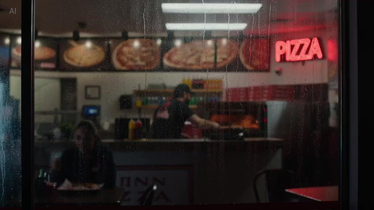 Seedance 2.5 Pizza Rain Window